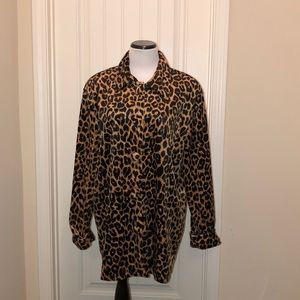 COPY - S&S Collection Top Size 2X Brown Leopard Print
